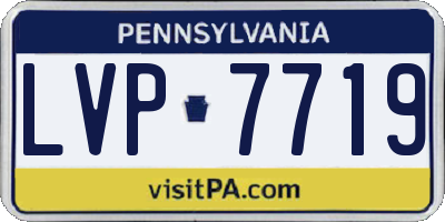 PA license plate LVP7719