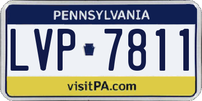 PA license plate LVP7811