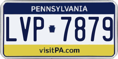 PA license plate LVP7879