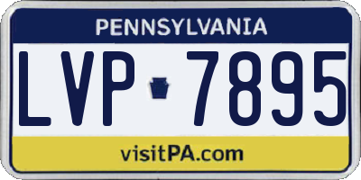 PA license plate LVP7895