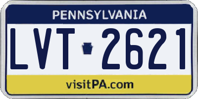 PA license plate LVT2621