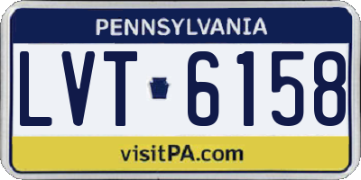 PA license plate LVT6158