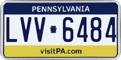 PA license plate LVV6484