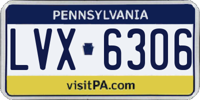 PA license plate LVX6306