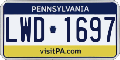 PA license plate LWD1697
