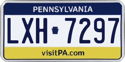 PA license plate LXH7297
