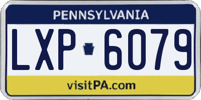 PA license plate LXP6079