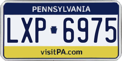 PA license plate LXP6975