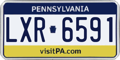 PA license plate LXR6591