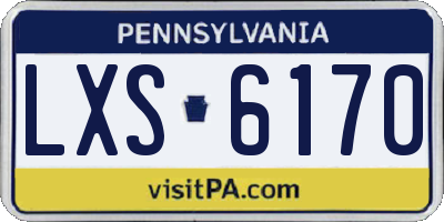 PA license plate LXS6170
