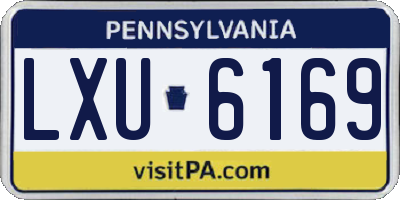 PA license plate LXU6169