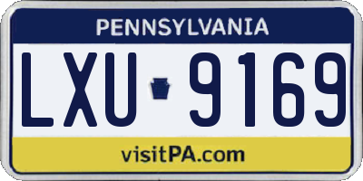 PA license plate LXU9169