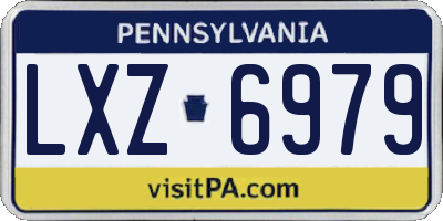 PA license plate LXZ6979