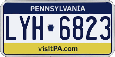 PA license plate LYH6823