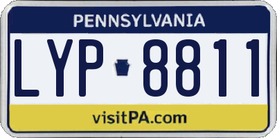 PA license plate LYP8811