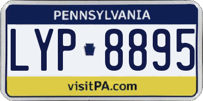 PA license plate LYP8895