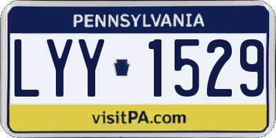 PA license plate LYY1529