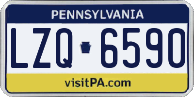 PA license plate LZQ6590