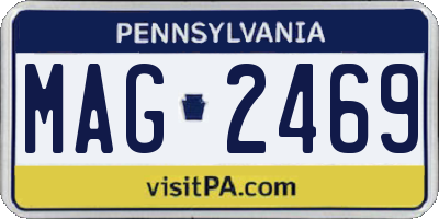 PA license plate MAG2469