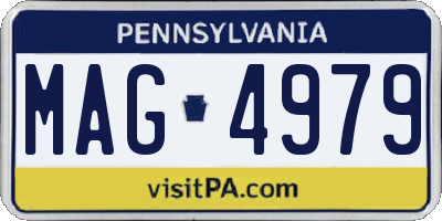 PA license plate MAG4979