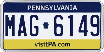 PA license plate MAG6149