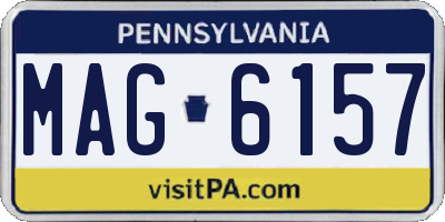 PA license plate MAG6157