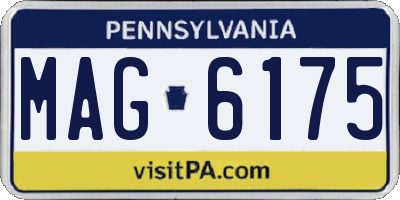 PA license plate MAG6175