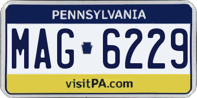 PA license plate MAG6229