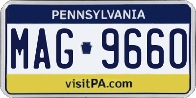 PA license plate MAG9660