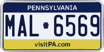 PA license plate MAL6569