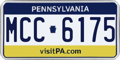 PA license plate MCC6175