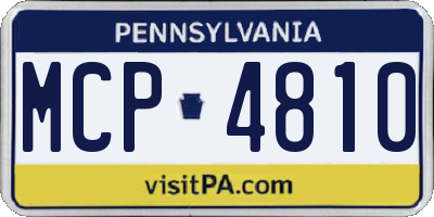 PA license plate MCP4810