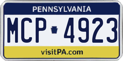 PA license plate MCP4923