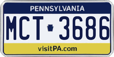 PA license plate MCT3686