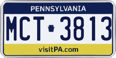 PA license plate MCT3813