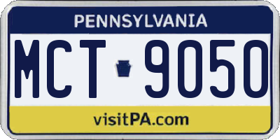 PA license plate MCT9050