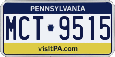 PA license plate MCT9515