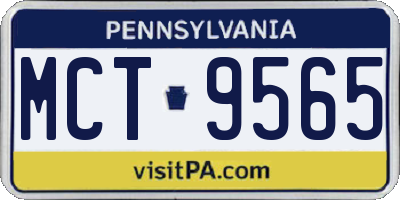 PA license plate MCT9565