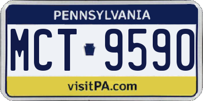 PA license plate MCT9590
