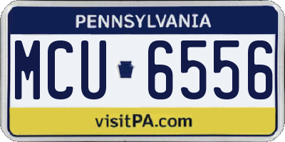 PA license plate MCU6556