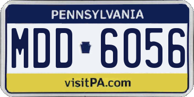 PA license plate MDD6056