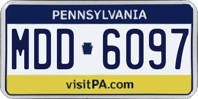 PA license plate MDD6097