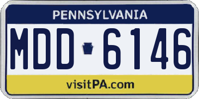 PA license plate MDD6146