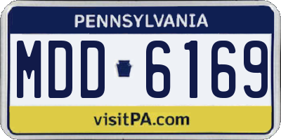 PA license plate MDD6169