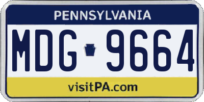 PA license plate MDG9664