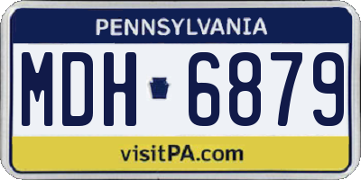 PA license plate MDH6879