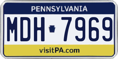 PA license plate MDH7969