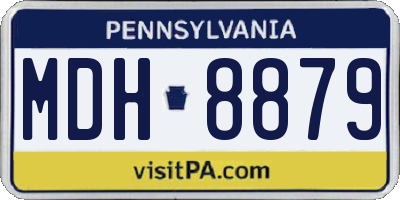PA license plate MDH8879