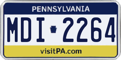 PA license plate MDI2264