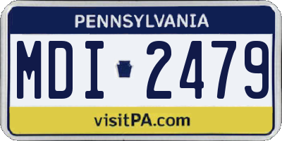 PA license plate MDI2479